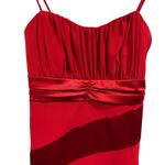 Taboo Y2K Red Spaghetti Strap Mini Dress, Sweetheart Neckline, Size Large Photo 2