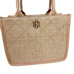 Caroline Hill  Ricky Mini Tote in Straw Nude Photo 1