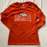 NFL  Broncos Official Team Apparel Orange Long Sleeve T Shirt Size Large Photo 0