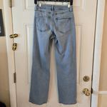 Rue 21 Wide Leg Mid Rise Jeans Womens 6 Baggy Denim Stretch Skater Distressed Blue Photo 3