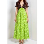 LISA SAYS GAH Grace Dress, Brown & Green Wild Hearts, Small Photo 1