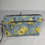Nanette Lepore Blue and Yellow Floral Crossbody Bag Photo 1