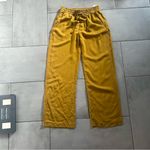 ZARA  Olive Green Wide-Leg Drawstring Pants Photo 1