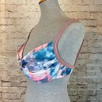 Venus Cotton Candy Ombré Pink Blue Mauve Womens Bikini Top Full Coverage Size DD Photo 1