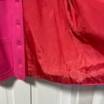 Ungaro sol donna Paris vintage bright pink blazer goldtone buttons size 12 Photo 5
