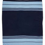 Halogen 100% Cashmere Stripe Wrap Shawl Scarf, Blue/Black Luxury Cashmere NWT Photo 2