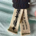 Free People NWT WO SIZE MEDIUM MINT GREEN BLOUSE EXTRA WIDE FLOWY SLEEVES Photo 6