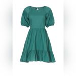 Peter Som  Green Puff Sleeve Dress Photo 3