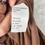 Naked Wardrobe NWOT Size S Snatched V Waist Leggings Brown Skinny High Rise Photo 4