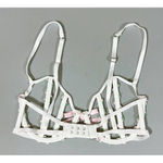 Victoria's Secret Victoria’s Secret White Flowers Floral Cut-Out Bra Bralette Lingerie Size 34C 🎀 Photo 3