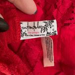 Free People Intimately Women's Red Here I Go Lace Brami Top, Size XS, Like New Photo 5