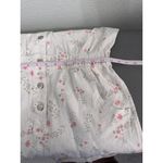 Celebrity Pink  Floral Short Sleeve Snap Front Elastic Waist Collared Romper M Photo 6