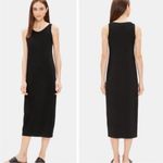 Eileen Fisher  Dress Sleeveless Black Knit Maxi XS Photo 1