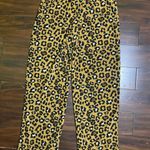 NWT Super Soft Cheetah Pants Brown Size M Photo 0