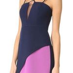 BCBGMAXAZRIA New BCBGMax Azria Women's Linzee Woven Evening Dress Dark Navy Iris Combo sz 0 Photo 5