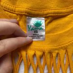 Yellow Fringe Short Sleeve Tee Photo 3