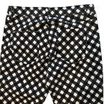 Hue NWT, Gingham Ultra Soft Denim Jean Capri Leggings Raw Hem, Sz L Photo 6