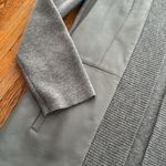 WORTH New York combination open blazer cardigan jacket wool leather size P XS Gray Photo 1