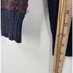 Rubbish Snap Up Knit Dark Navy Cardigan Sweater Southwestern Women's Medium Photo 8