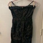 Staring At Stars Urban Outfitters Strapless Tapestry Zip Dress 4 Metallic Floral Photo 4