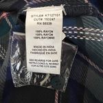 Kut From The Kloth  Women's Plaid Long‎ Sleeve Plaid Button Up Size Medium Photo 6