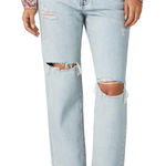 Lucky Brand ‘90’s Blue Distressed Light Wash 5 Pocket Jeans Size 8 Photo 0