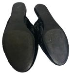 Nine West  Bonnelyn Black Crushed Velvet Dragonfly Slip On Flat Mules Shoes Sz 7 Photo 8