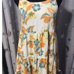 Roxy  Summer Dress Spaghetti Straps Floral Print Tiered Ruffles Small S Photo 0