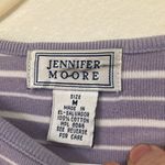 Jennifer Moore FINAL MARKDOWN Purple Striped  T-Shirt medium Photo 1