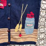 Vintage 90s Capacity Fall Harvest Farm Americana Sweater Vest Size M Photo 3