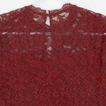 Torrid  Womens Lace High Neck Short Sleeve Bodysuit Size 2X Madder Brown Coquette Photo 11