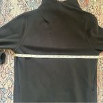 Athleta  Women’s Cozy Karma Mock Neck Dress in Black Size Small Fleece Sweatshirt Photo 10