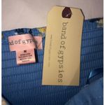 Band of Gypsies Jumpsuit Size M Strapless Floral Blue Pockets Boho Festival NEW Photo 2