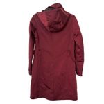 Avec Les Filles  Moto Water Resistant Long‎ Jacket Maroon *NO BELT* XS Photo 2