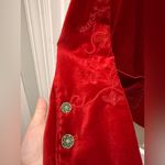 Coldwater Creek Women's red velvet blazer size M Photo 4