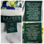 Ralph Lauren Lauren  Dress V-neck Jersey Knit Yellow Blue Floral Women’s Size 12 Photo 11