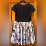 Ted Baker London Dessy Acunthus Scroll Pleated Dress- Size 12 (L) Photo 1