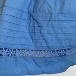Aerie NWT American Eagle AEO Smocked Waist Crochet Skirt in Blue Photo 3