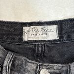 We The Free Black Jean Shorts Distressed Frayed Hem- Size 25 Photo 2