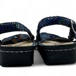 Alegria Convertible 1 Strap Mule Comfort Shoe Metallic Peacock Blue 38 Photo 2