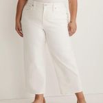 Madewell White The Perfect Vintage Wide Leg Crop Denim Jeans 14W Plus DM1626 Photo 14