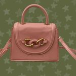 ZARA NWT PINK PURSE WITH GOLD HARDWARE Photo 1