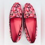 Gucci Jordaan Horsebit Logo Print Pink Fabric Flat Barbie Loafers Size EU 40 Photo 6
