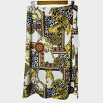 Cache Baroque Chain Print Midi Skirt Size M NWT Photo 5