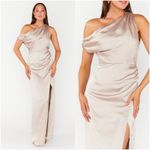 Show Me Your Mumu Jodie Dress In Show Me The Ring Luxe Satin Photo 1