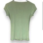 Jason Maxwell  Green Short Sleeve Faux Wrap Summer Casual Stylish Top SZ Small Photo 3