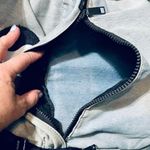 Urban Outfitters Yin & Yang Backpack Light Washed Distressed Denim Zip Unisex Photo 8