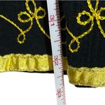 Vintage Black & Yellow Bohemian Skirt Women’s One Size Floral Comfortable Causal Photo 2