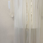 RARE VTG 50s MCM Carillon Sheer Nylon Chiffon Nightgown Robe White Bridal Sz 36 Photo 0