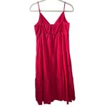 Rails  Avril Eyelet Tiered Midi Dress in Fuschia Pink Size Small Gently Used Photo 3